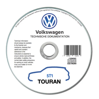 Volkswagen Touran (2016-2020)  manuale officina riparazione su cd - Immagine 1 di 4