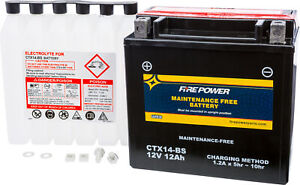 Fire Power Maintenance Free 12V Battery CTX14-BS Yamaha FJ1200A 93