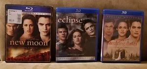 The Twilight Saga 3 Disc Blu Ray Lot - 3 different Twilight Movies Special Editi - Picture 1 of 1