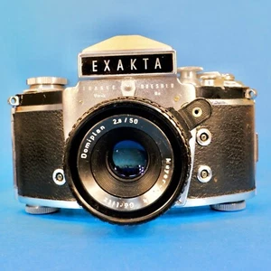 Cámara réflex fotográfica vintage Exakta Varex IIa 2a 35 mm y lente Domiplan 2,8 50 mm funciona - Imagen 1 de 8