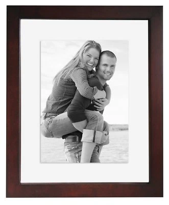 MCS 8x10 Wood Floating Picture Frame Walnut (Same Shipping Any Qty) - Image 1 of 4
