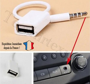 Audio Adapter Cable mm Jack Male USB 2.0 Female Car MP3 Car - Picture 1 of 1