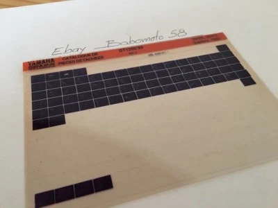 Yamaha DT125E 1994 4BL4 DTE 125 Micro Enchufe Piezas List Catálogo Microficha - Imagen 1 de 2