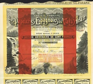 SPANIEN SPANISCHES BRIEFPAPIER AUS ARAN VALLEY Aktienzertifikat/Anleihe - Bild 1 von 1