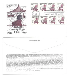 2252 3c Conestoga Wagon, Artmaster (4+4) FDC - Picture 1 of 1