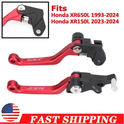 Kits de palancas de freno de embrague pivotante CNC para HONDA XR650L 1993-2024 / XR150L 2023-2024 Foto 1 de 4