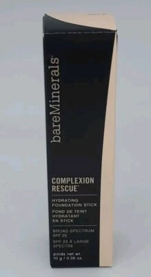 New EXP 08/22 BareMinerals 10g Opal Complexion Rescue Hydrating Foundation Stick - Image 1 of 4