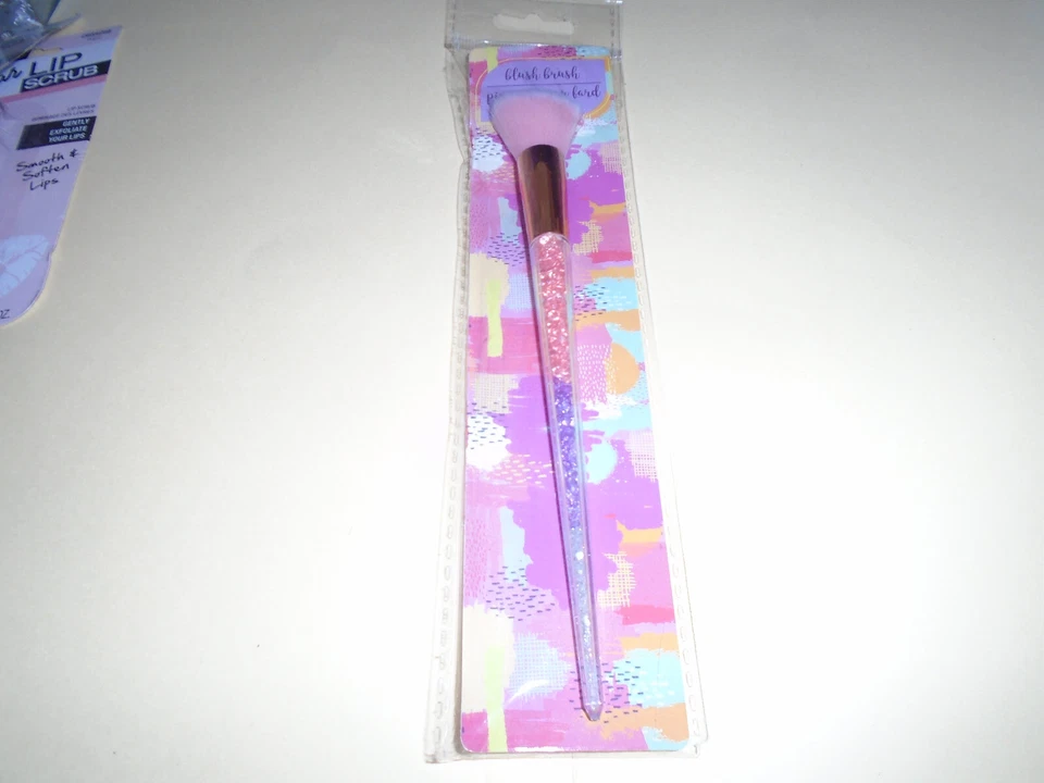 Новый запечатанный блестящий бисер румяна щетка розовый фиолетовый  - Изображение 1 из 1