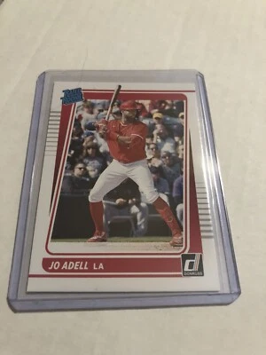 2021 Donruss Jo Adell Rated Rookie Angels - Image 1 of 2
