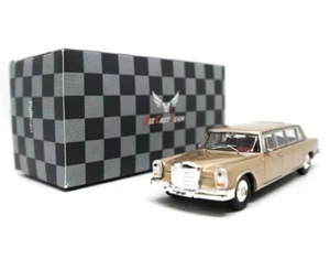 DCT 1/64 Scale Mercedes-Benz 600 PULLMAN LWB Gold Diecast Car - Picture 1 of 3