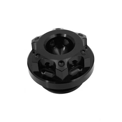 Tapa de llenado de aceite CNC clásica negra para ZX-9R Ninja 94-03 02 01 00 99 98 97 96 95 Foto 1 de 4