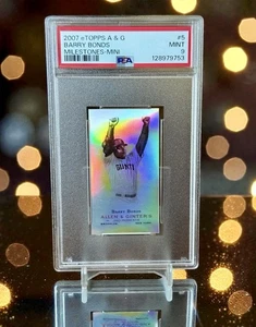 2007 Allen & Ginter Barry Bonds HR 765 Record Breaker Milestone Refractor PSA 9 - Picture 1 of 3