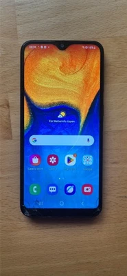 Samsung Galaxy A20e 32GB 5.80"  mit Displayschaden als Ersatzteilspender - Bild 1 von 3