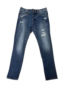 Abercrombie & Fitch Medium Wash Distressed Jeans Men’s Size Tag 30 X 32 (32x31) - Picture 1 of 14