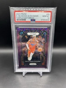 2023-24 Panini Prizm #85 Shai Gilgeous-Alexander púrpura Fast Break/75 PSA 10 - Imagen 1 de 3