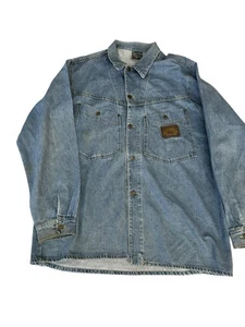 Karl Kani Shirt Vintage Denim 2Pac 90’s Hip Hop Made In USA Size XL - Picture 1 of 16