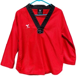 Taekwondo Red Black LXV Vision Mixed Martial Arts robe Size 2 Medium - Picture 1 of 9