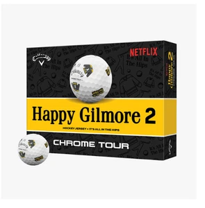 Cαllaway Happy Gilmore 2 Chrome Tour Golf Balls - Limited Edition - Picture 1 of 3