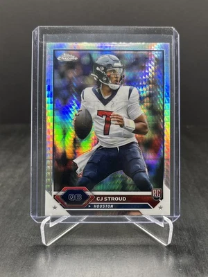 2024 Topps Chrome Football CJ Stroud Prism Refractor #2 - Image 1 of 2