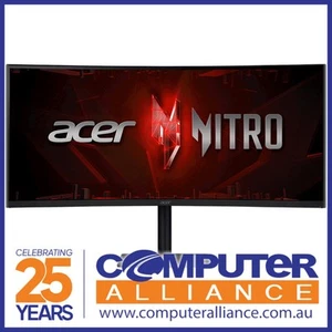 34" Acer Nitro XV345CURV Curved UltraWide UWQHD 165Hz VA Gaming Monitor - Picture 1 of 2