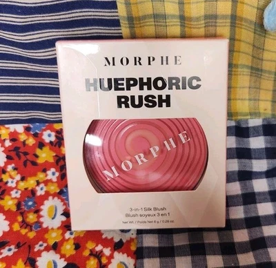 Morphe Huephoric Rush Cream Blush 3 in 1 Silk Blush in Pleasured Pink NIP .28oz  - Image 1 of 4