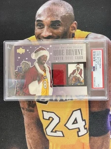 2000 KOBE BRYANT UPPER DECK KOBE WORN SANTA SUIT JUMBO LAKERS GAME USED PSA 3 - Picture 1 of 2