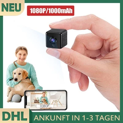 Mini WLAN Kamera Wireless IR Wifi Camera 1080P HD Überwachungkamera Live Cam Neu - Bild 1 von 4
