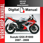 SUZUKI GSXR1000 GSXR 1000 2007 2008 SERVICE REPAIR SHOP MANUAL