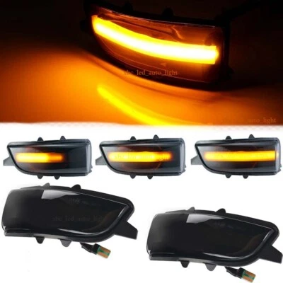 For Jaguar XJ X350 XF X250 X-Type Dynamic Smoked LED Side Mirror Signal Light 2x Foto 1 de 4