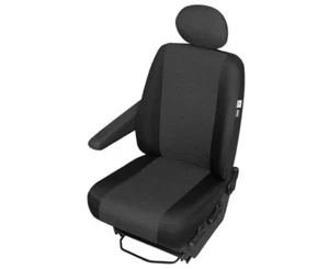 VW Crafter Einzelsitzbezug Sitzbezug Sitzschoner robuste Stoff in schwarz - Bild 1 von 4