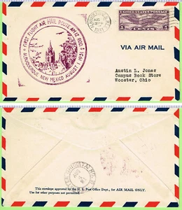CAM 12N7 August 1 1931 Albuquerque NM Colorado Airways - Picture 1 of 1