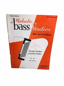 Pietro Melodic Bass Studio For Accordion Music Book 1953 No 741 Written - Picture 1 of 7