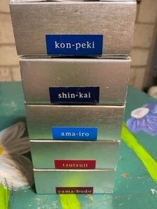 5 Bottles Iroshizuku Fountain Pen Ink - 50 milliliter Kon Peki Yama Budo & More - Picture 1 of 10