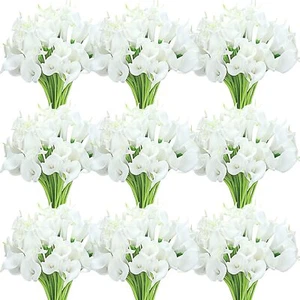60 Pieces Calla Lily Artificial Flowers Bulk Calla Lilies Bouquet for Wedding... - Picture 1 of 6