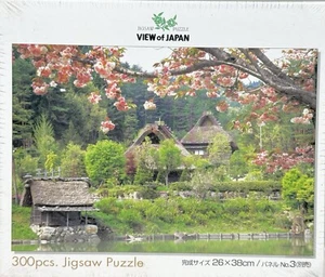 View of Japan HIDA-NO-SATO Village 300-Piece Jigsaw Puzzle Made in Japan Sealed - Picture 1 of 8