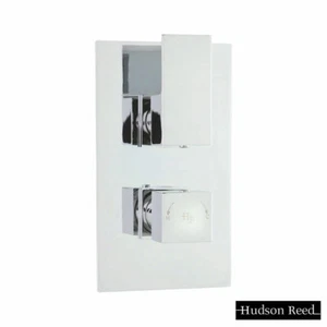 Hudson Reed Chrome Art Twin Thermostatic Shower Valve With Diverter - ART3207 - Picture 1 of 7