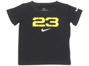 Nike Toddler Boy's 23 Lebron T-Shirt Short Sleeve Crew Neck Black - Picture 1 of 8