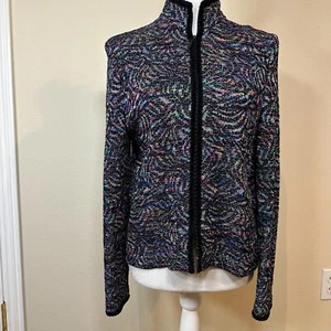 Luxury, Saint John Multi-Color, Zip-up, Cardigan like Jacket woven, Ladies 6 - Picture 1 of 7