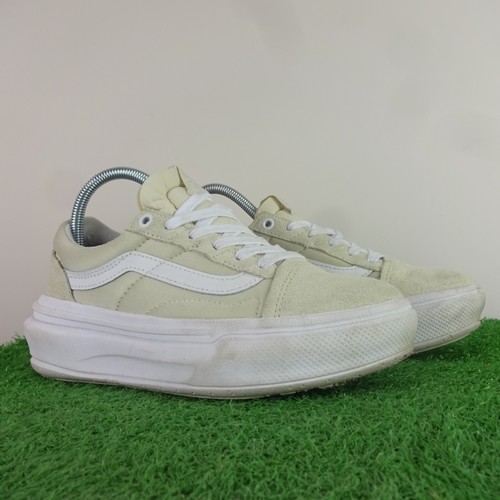 Scarpe Vans taglia 4 scarpe da ginnastica donna bianche overt old skool skater scamosciate BMX chunky