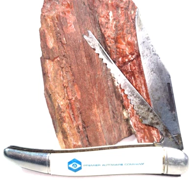 Cuchillo de pesca de bolsillo Imperial Prov EE. UU. 4 5/16" 2 hojas Premier Autoware Co Foto 1 de 4