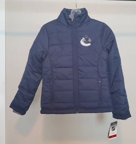 NHL Youth Girls "Vancouver Canucks" Full Zip Jacket SZ M-10/12** Cover