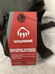 Wolverine Guardian Cotton Waist Apron Unisex Adults  #WVB2310 Onyx