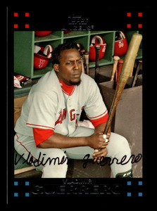 2007 Topps Vladimir Guerrero HOF Los Angeles Angels #300 Centered Mint