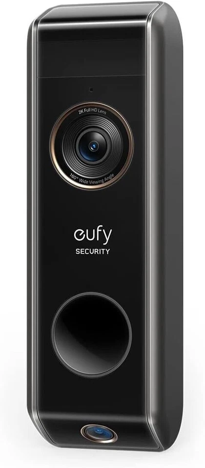Eufy Video Doorbell Dual Add-on Unit - Black (2K, Battery-Powered)