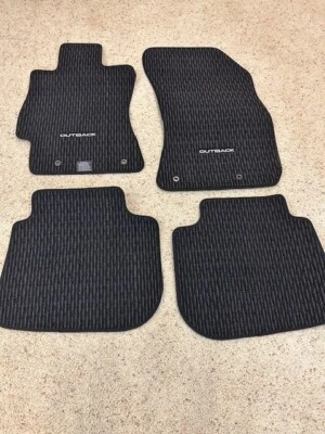 Alfombrillas negras y grises nuevas 2015-2019 Subaru Outback or Legacy OEM LQQK Foto 1 de 4