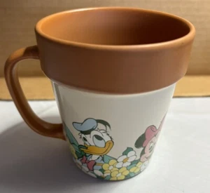Rare Vintage Disney Epcot Mickey Minnie Mouse Goofy Ceramic Large Coffee Mug Cup - Picture 1 of 4