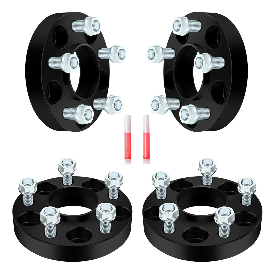 4Pcs 1/2"-20 Hub Centric Wheel Spacers For Ford Mustang Ranger Explorer 1" 5x4.5 - Image 1 of 4
