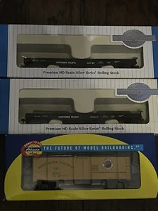 HO Güterwagen Gondelwagen Bachmann & Athearn Northern Pacific Railroad 3 Stück - Bild 1 von 4