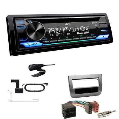 JVC CD-Receiver Autoradio DAB+ Bluetooth für Lancia Ypsilon 2003-2011 anthrazit - Bild 1 von 4