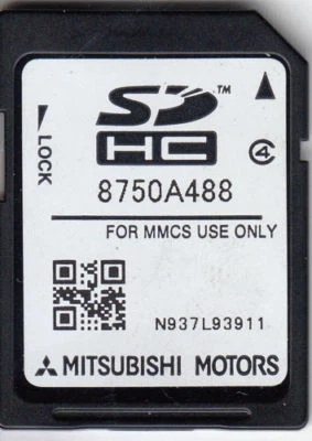 MITSUBISHI MMCS NAVIGATION SD CARD LATEST MAP 2025 EUROPE 8750A488 - Image 1 of 4
